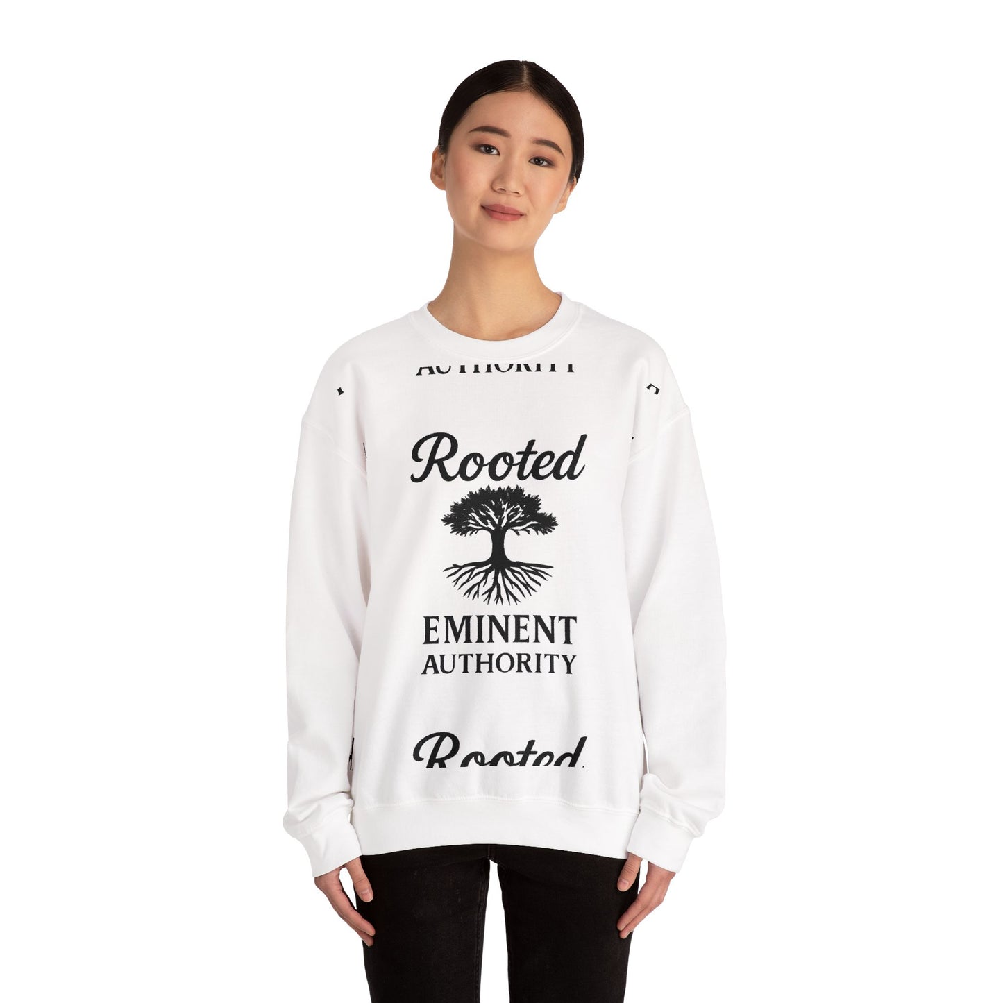 Rooted – Heavyweight Crewneck | Colossians 2:7 | Eminent Authority