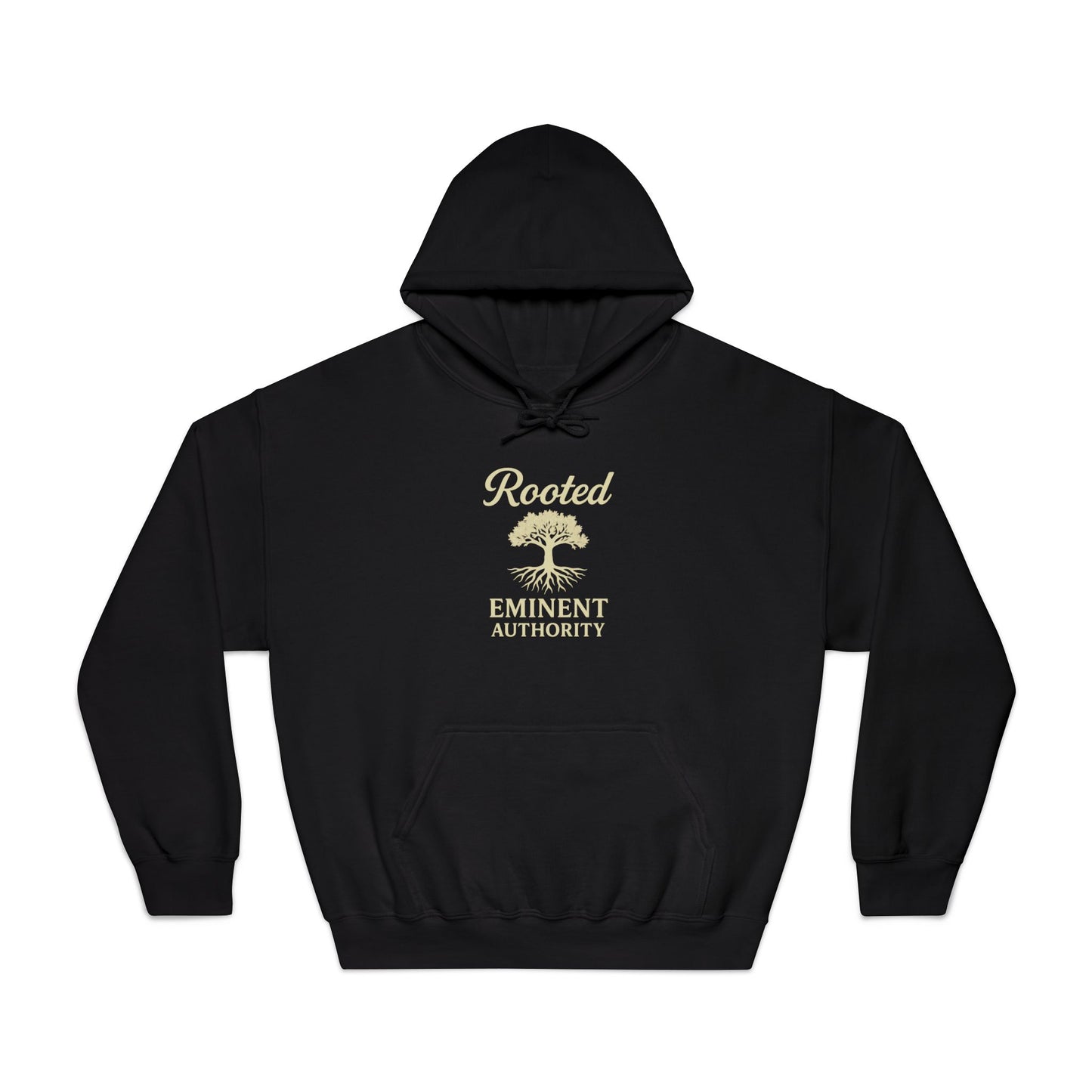 Rooted – Tree Logo Hoodie | Colossians 2:7 | Eminent Authority