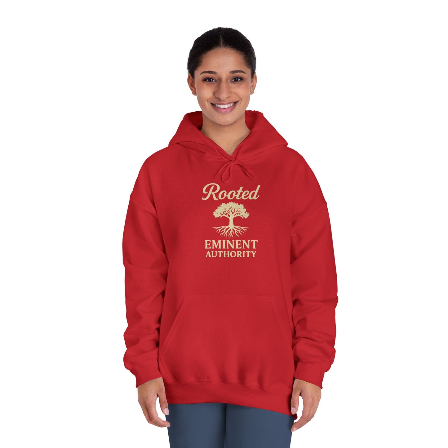 Rooted – Tree Logo Hoodie | Colossians 2:7 | Eminent Authority