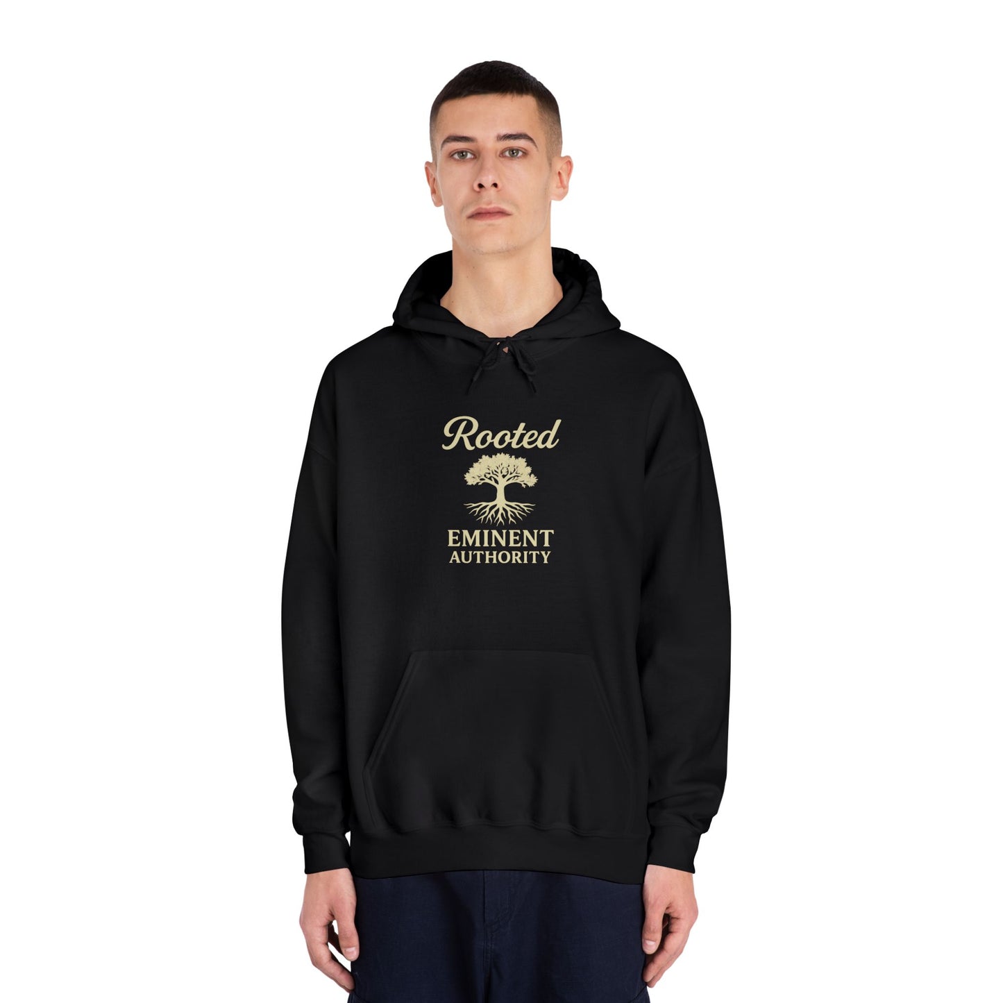 Rooted – Tree Logo Hoodie | Colossians 2:7 | Eminent Authority