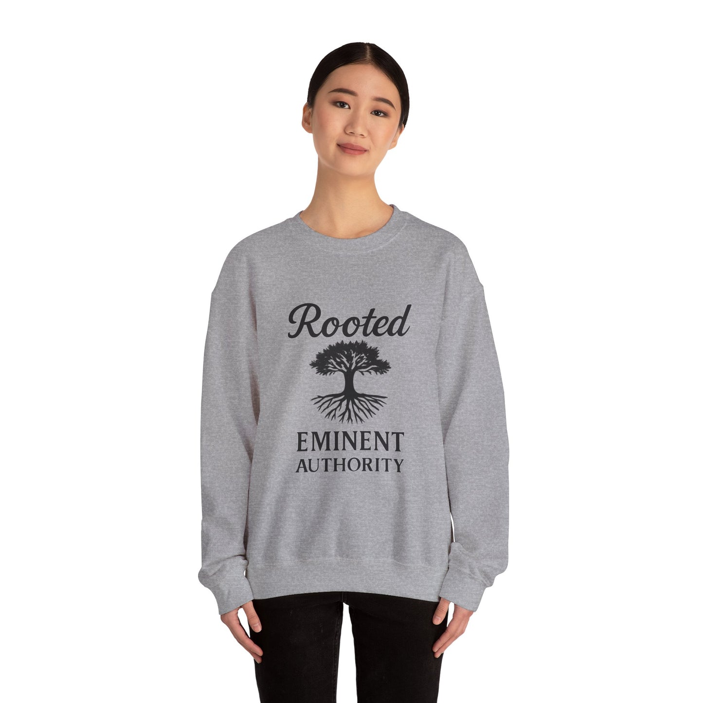 Rooted – Heavyweight Crewneck | Colossians 2:7 | Eminent Authority